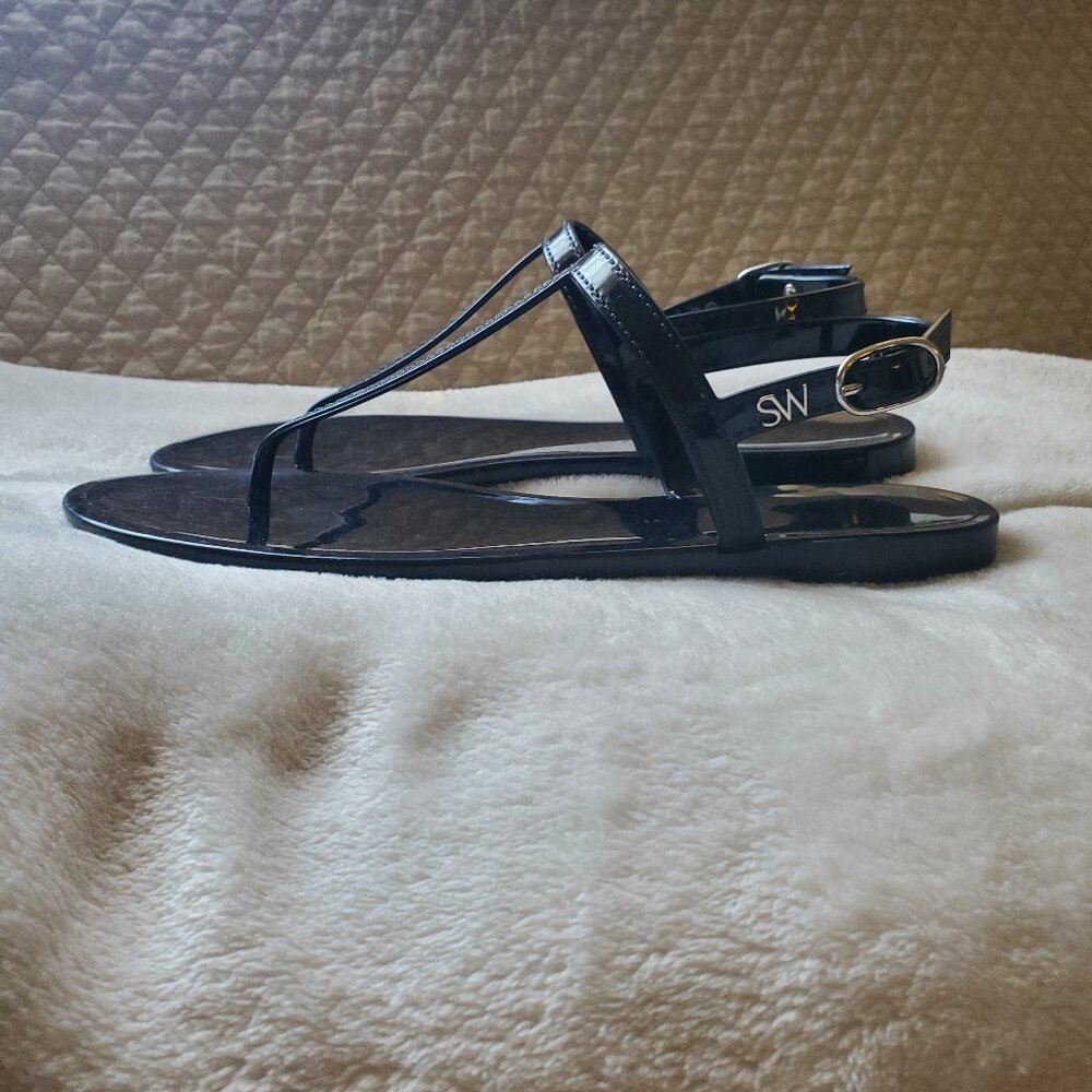 Stuart Weitzman Jelly Sandals - Black Size 9